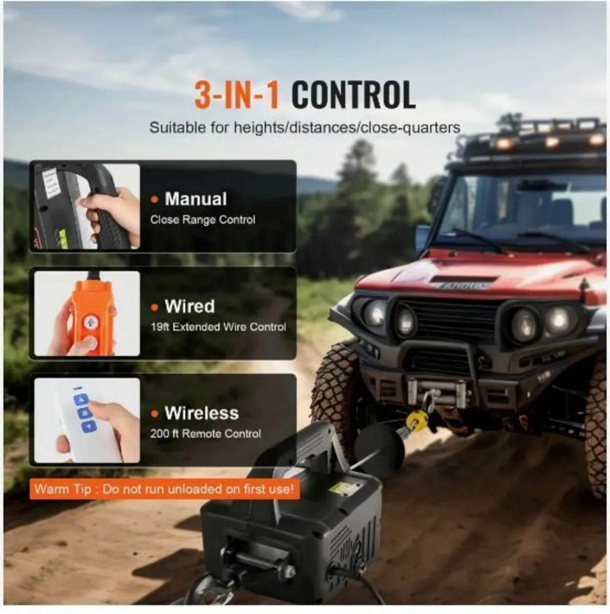 3-in-1 Portable Electric Hoist Winch - Image 4