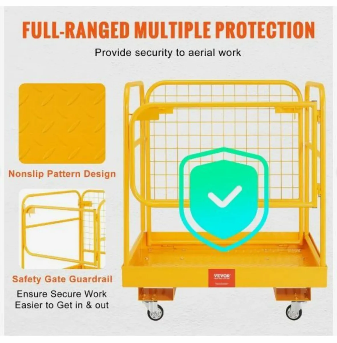 Forklift Safety Cage, 544.3 kg Load Capacity - Image 3