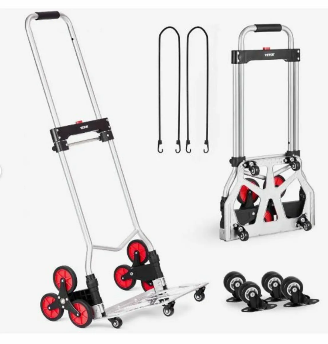 Stair Climbing Cart Heavy Duty Folding Hand Truck - Image 3