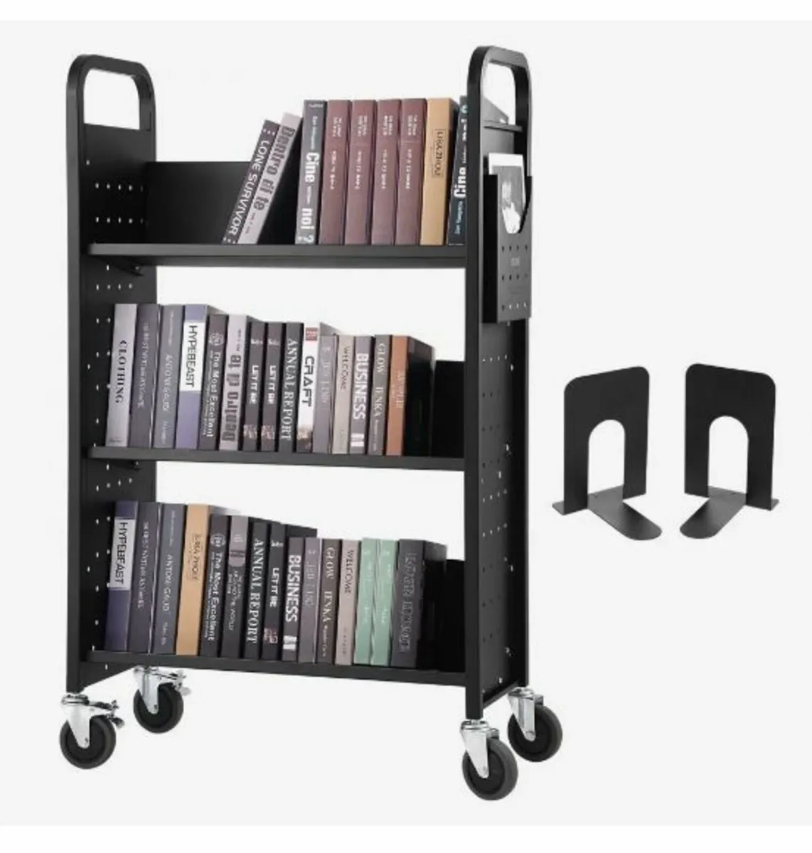 Book Cart, 150 kg Library Cart - Image 3