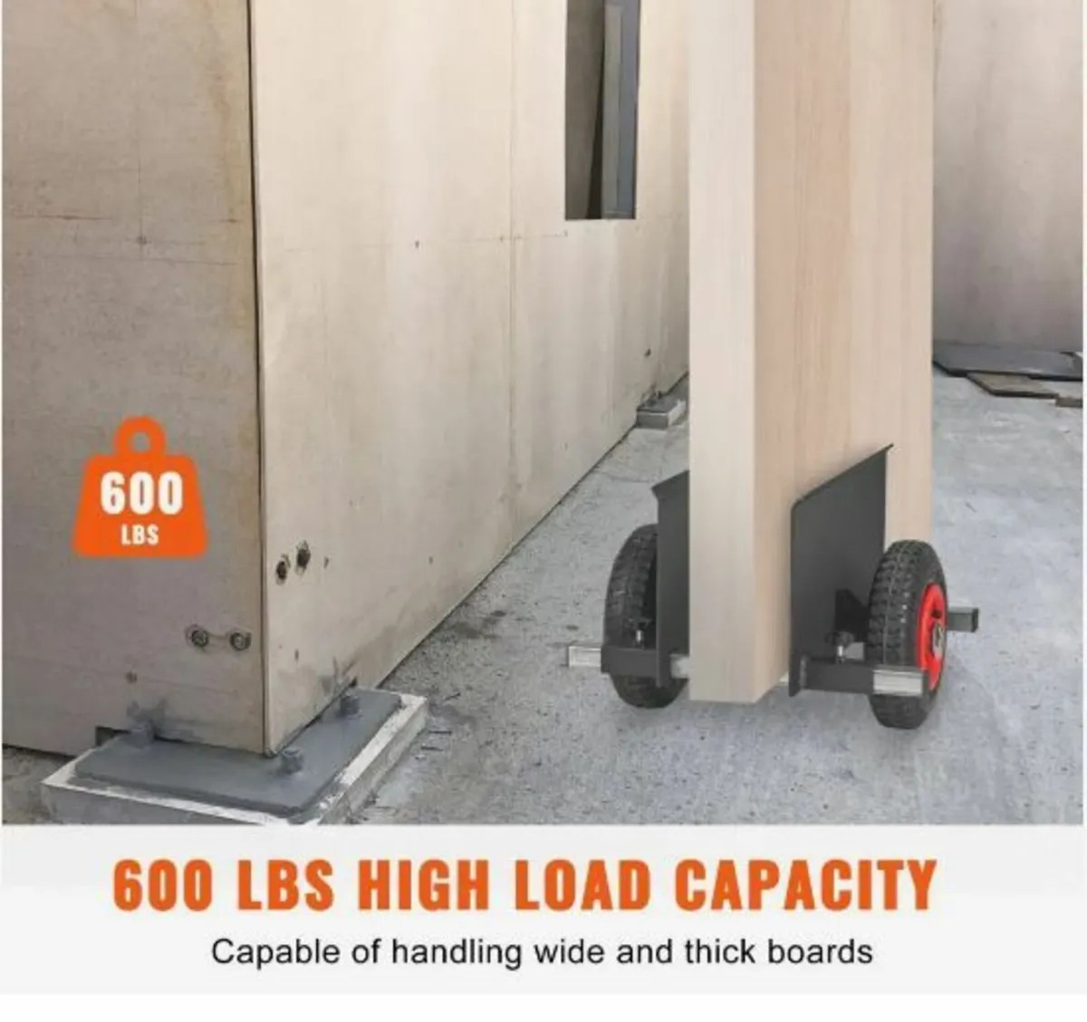 Panel Dolly 272 kg Drywall Door Cart - Image 2