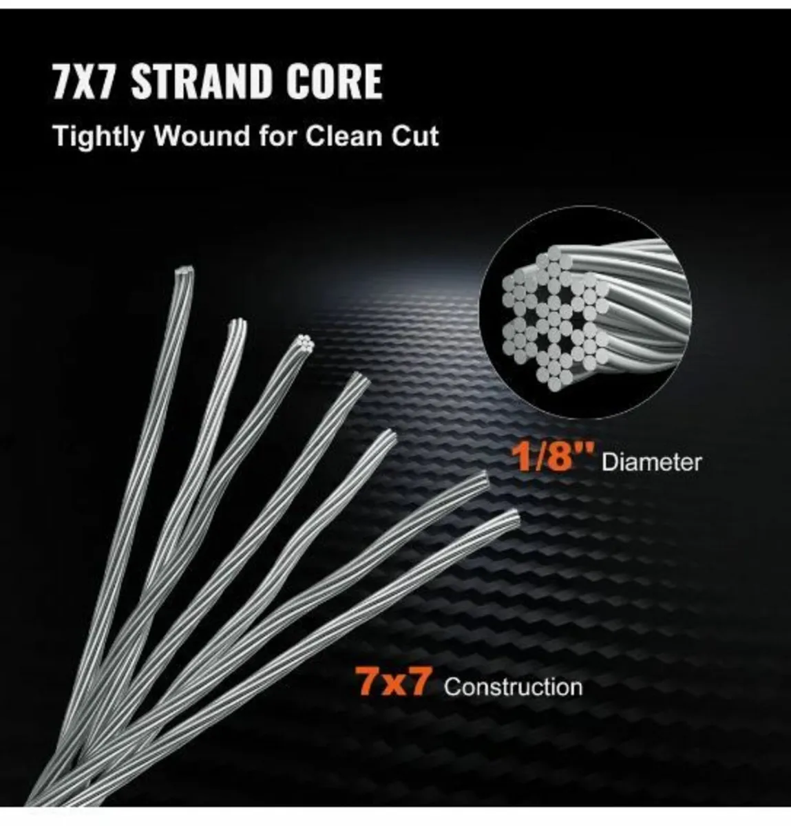 T316 Stainless Steel Cable 3.2 mm 7x7 Steel - Image 1