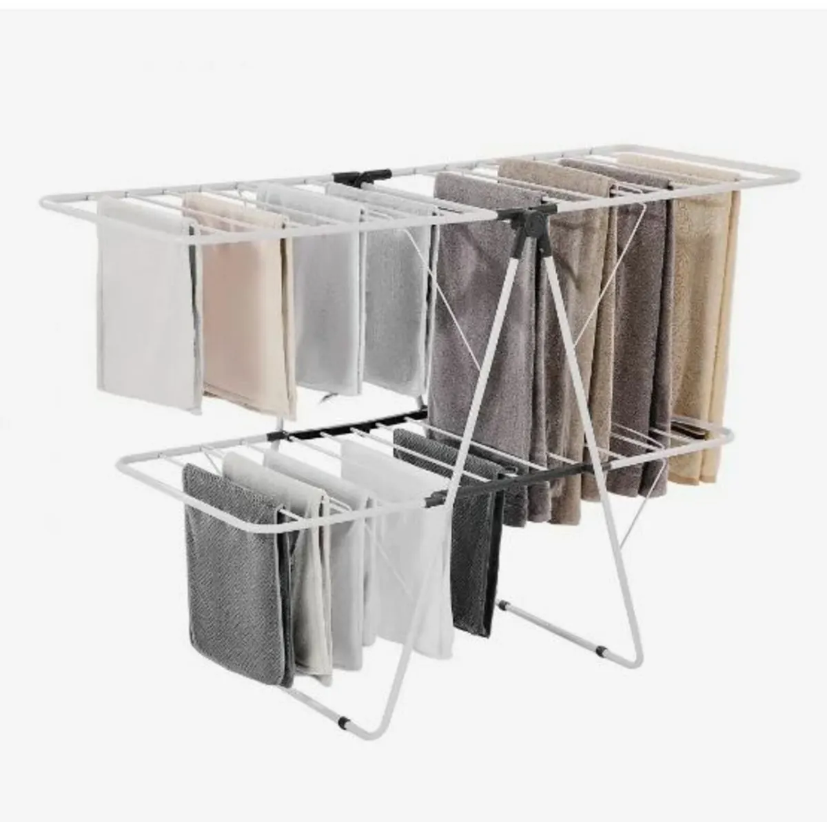 2-Tier Foldable Clothes Drying Rack - Image 1