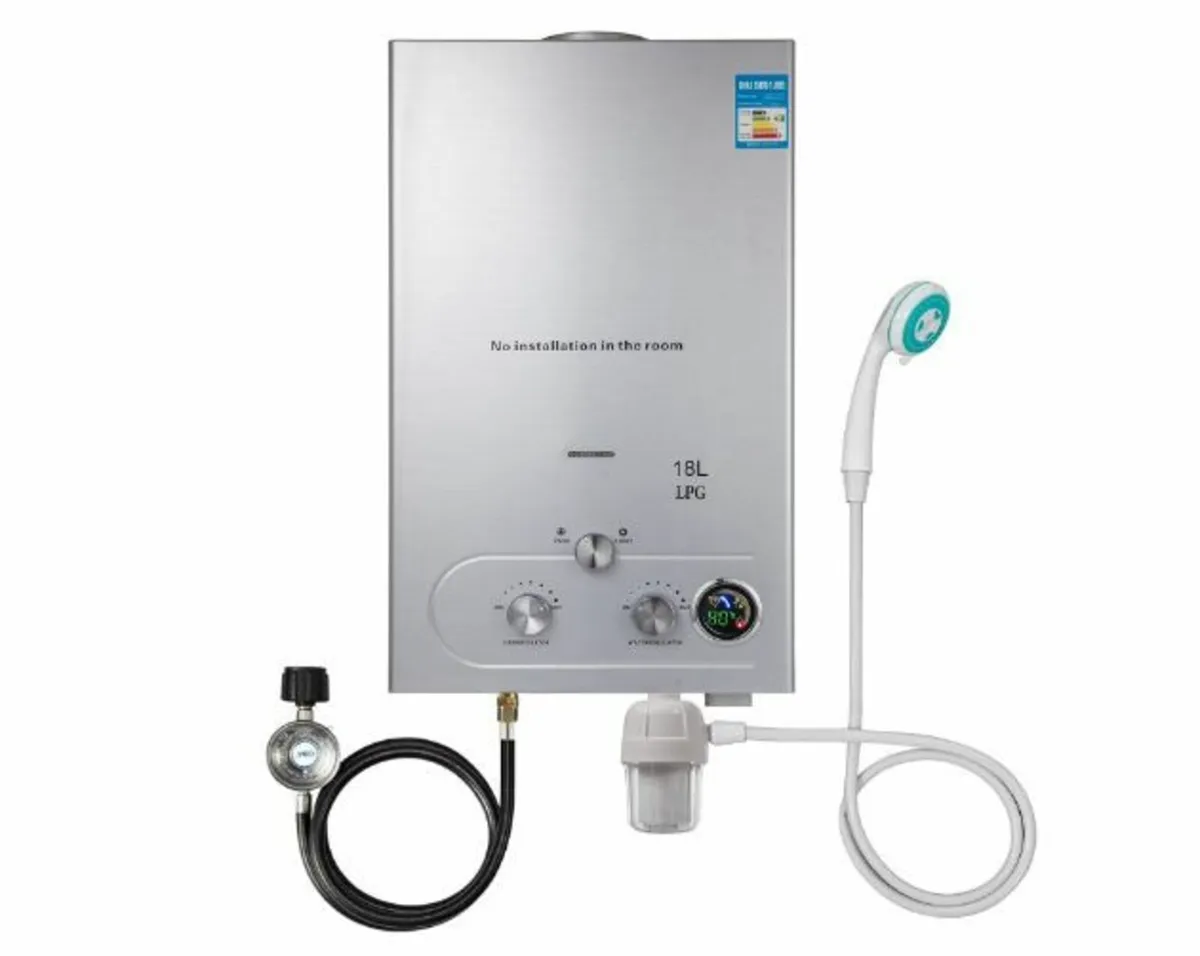 Tankless Gas Water Heater, 18L Outdoor Gas Propane - Image 2