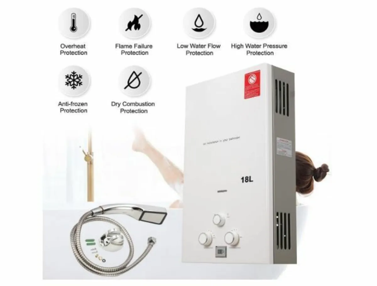 18L 36KW Gas Instantaneous Water Heater - Image 2