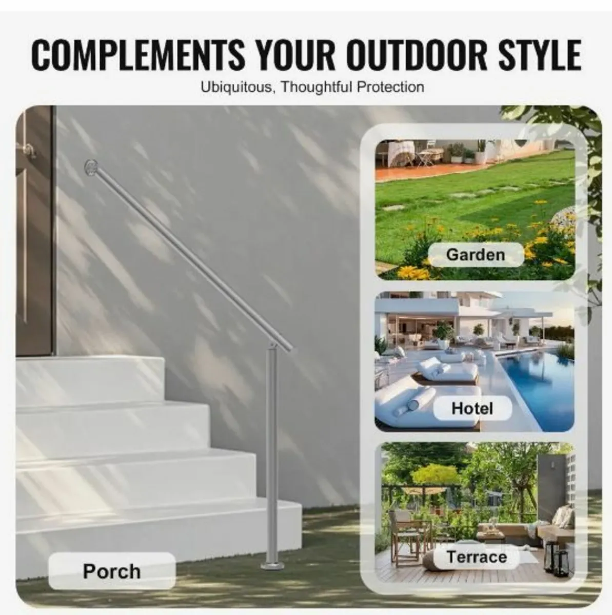 47.3in 120cm Handrails for Outdoor - Image 4