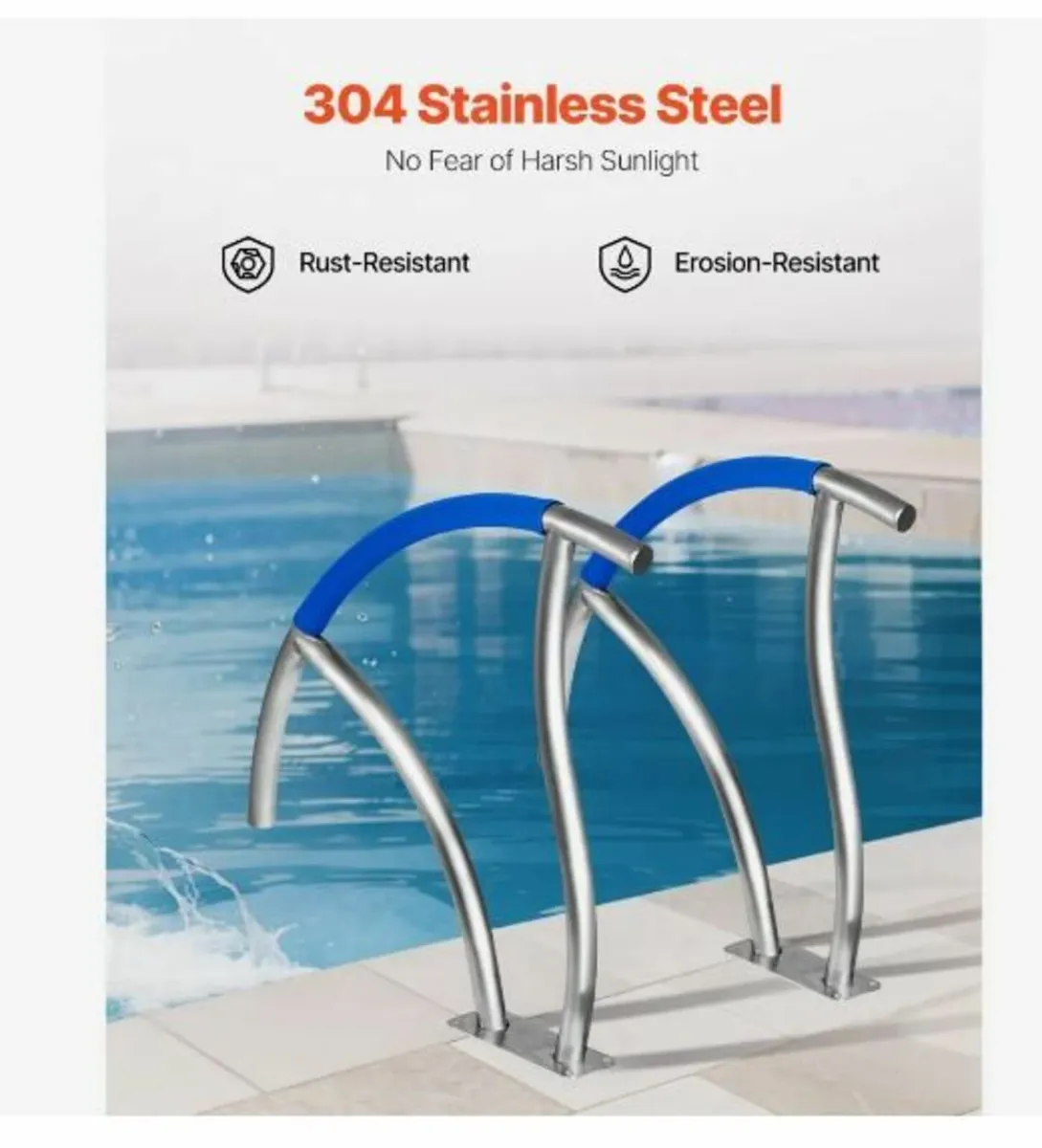 Pool Handrail, 30" x 30" Swimming Pool - Image 3