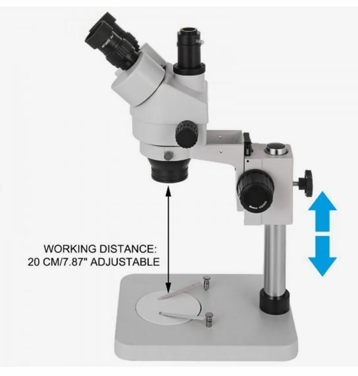 Stereo Microscope 360°Swiveling Trinocular - Image 4