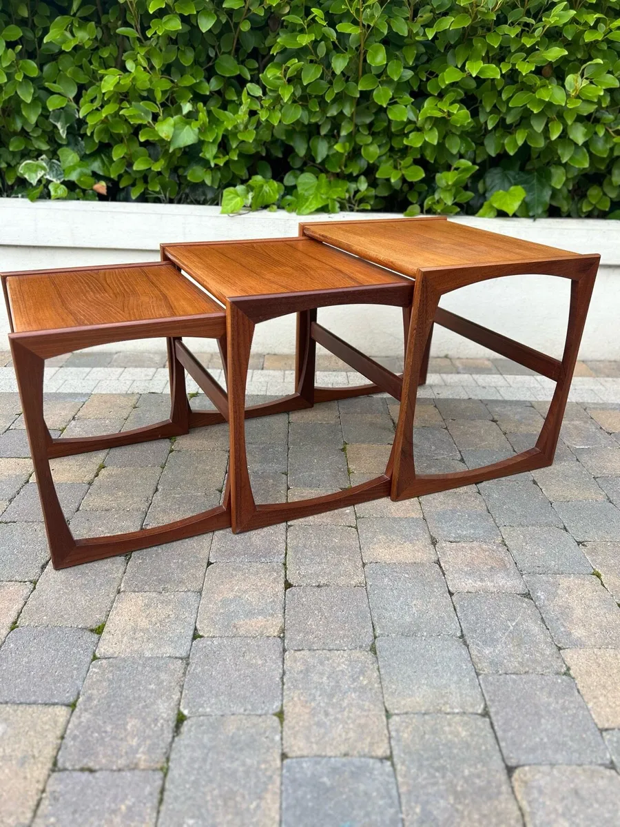 G Plan Quadrille trio of tables retro vintage - Image 2