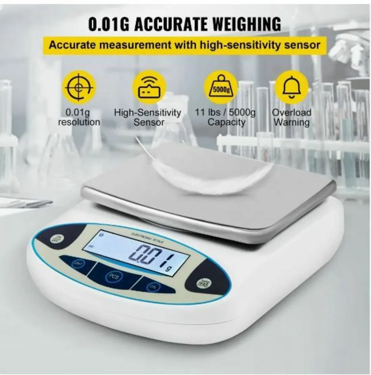 Analytical Balance, 5000g x 0.01g Accuracy Lab Sca - Image 4