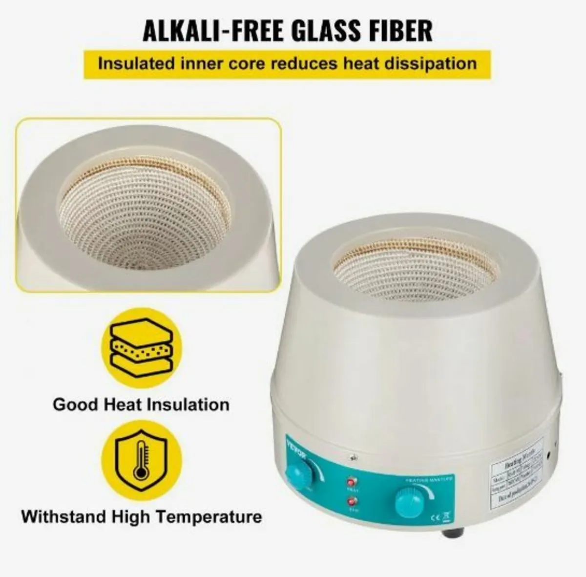 1000ml Magnetic Stirrer Heating Mantle 350W - Image 4