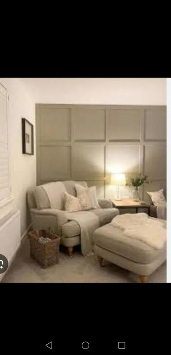 Stunning Laura Ashley.Snuggler C/W Brass Castors - Image 1