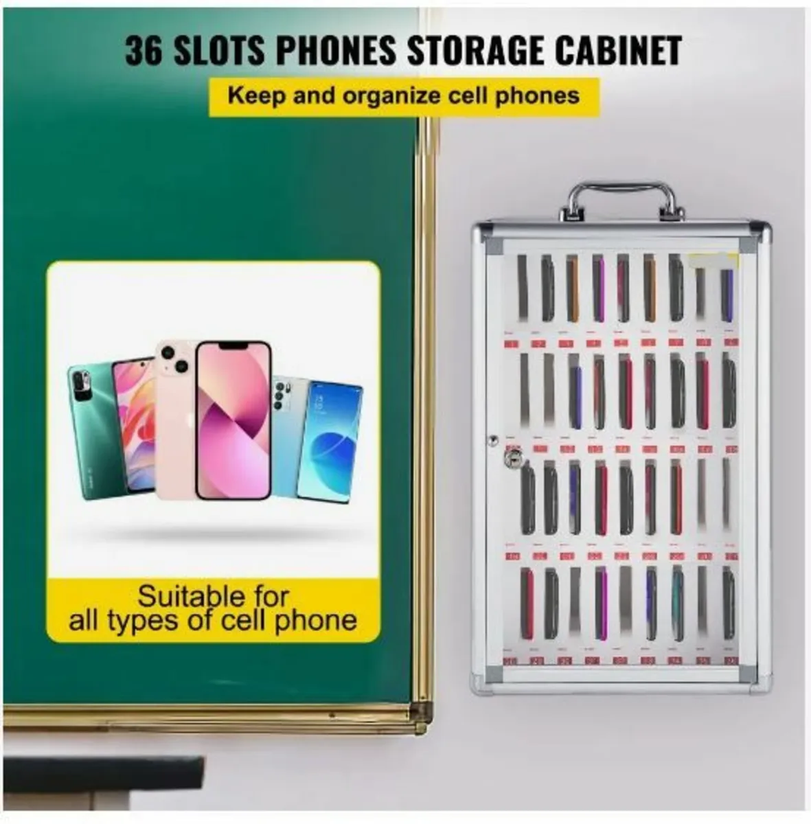 Cell Phone Storage Cabinet, 36 Slots - Image 3