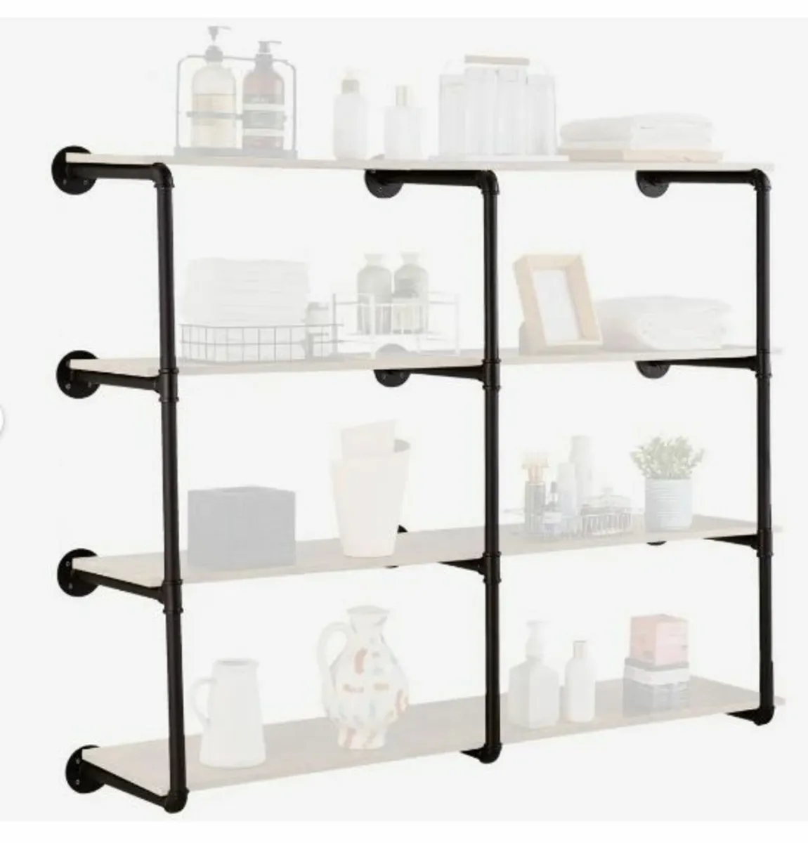 Industrial Pipe Shelf 4 Tier 3PCS - Image 1