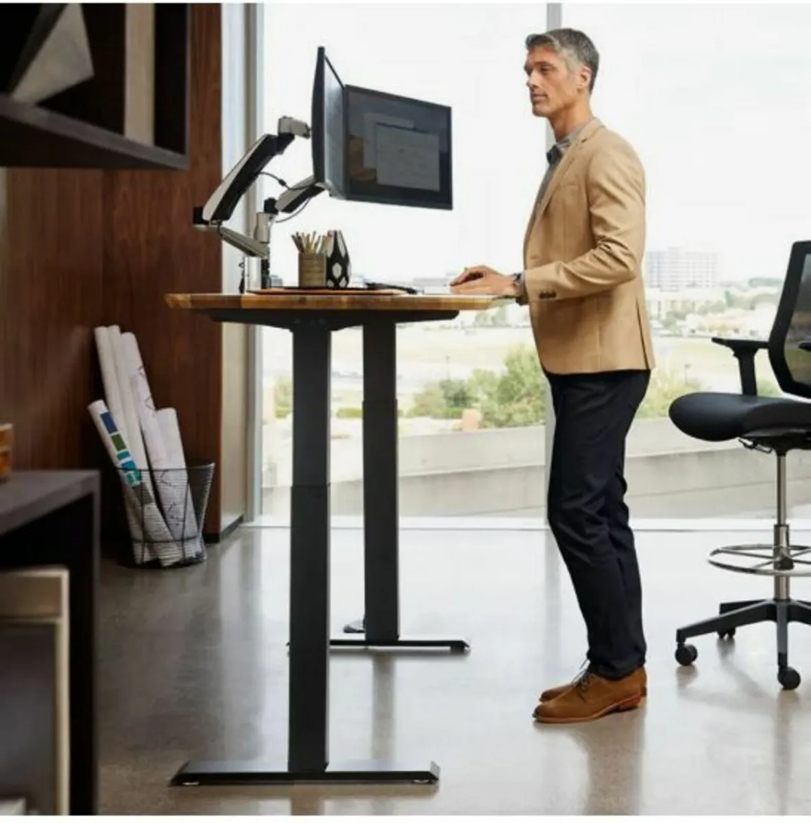Electric Standing Desk Frame Adjustable 70-117 cm - Image 4
