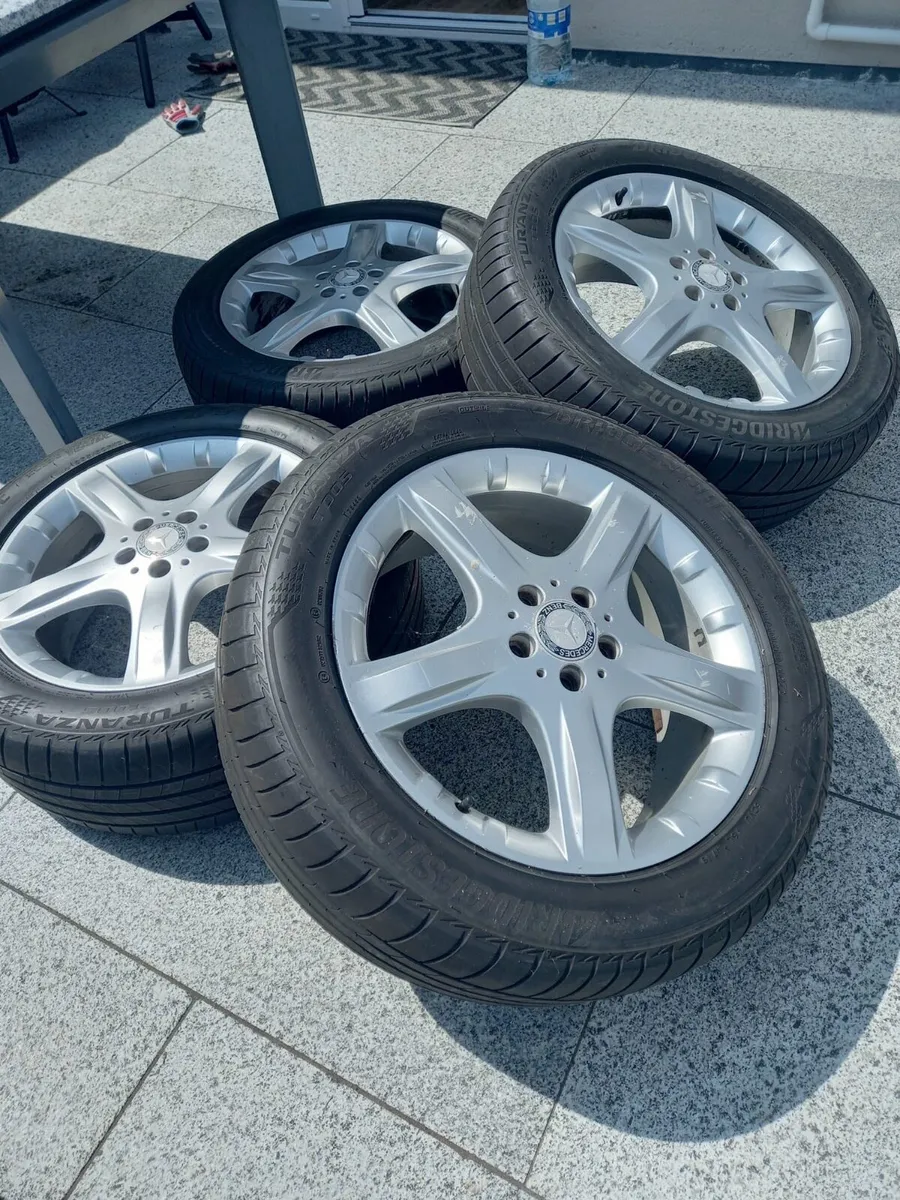 Mercedes Benz original alloys with tyres - Image 1