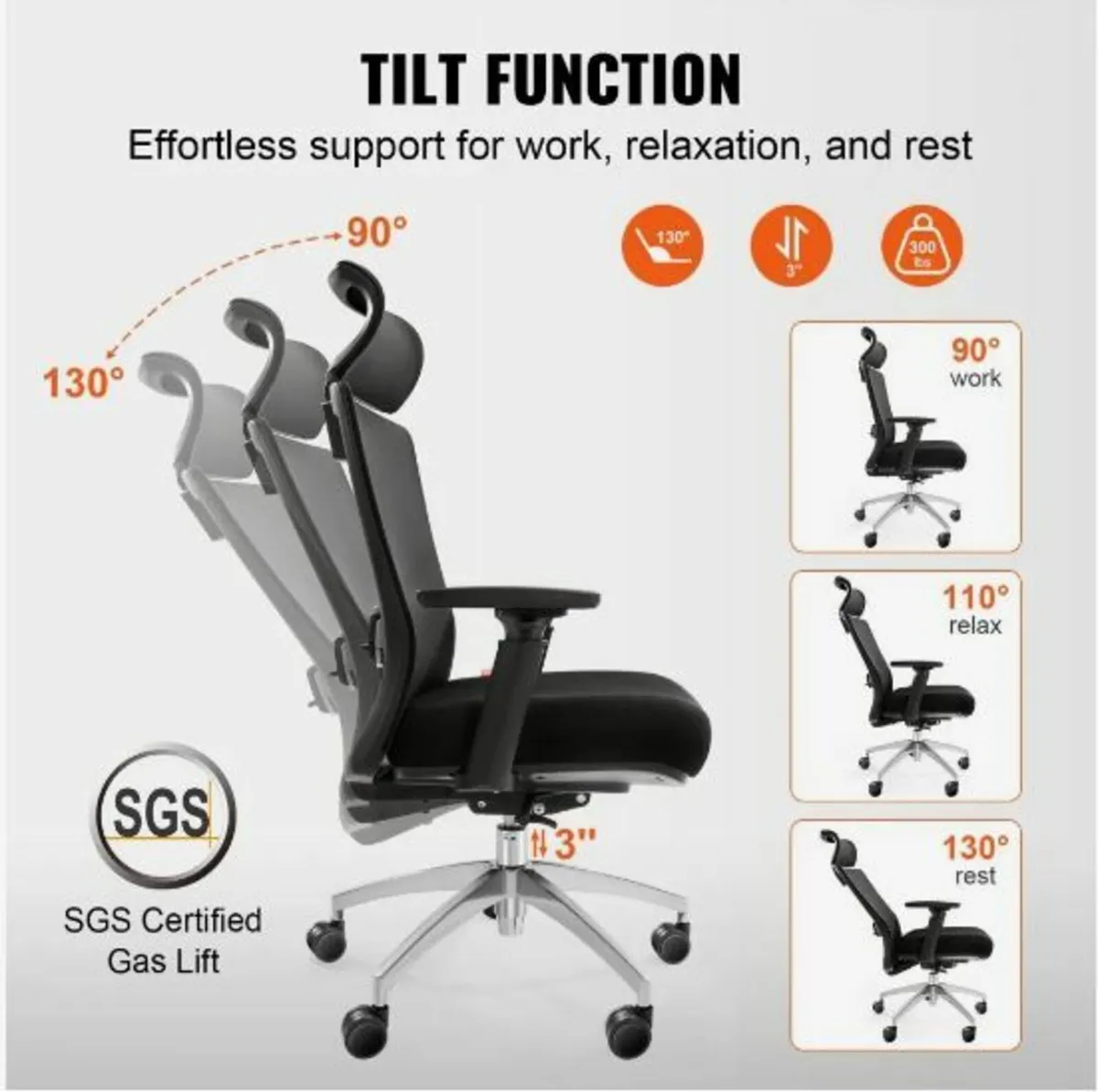 Ergonomic Office Chair with Slide Seat - Image 4
