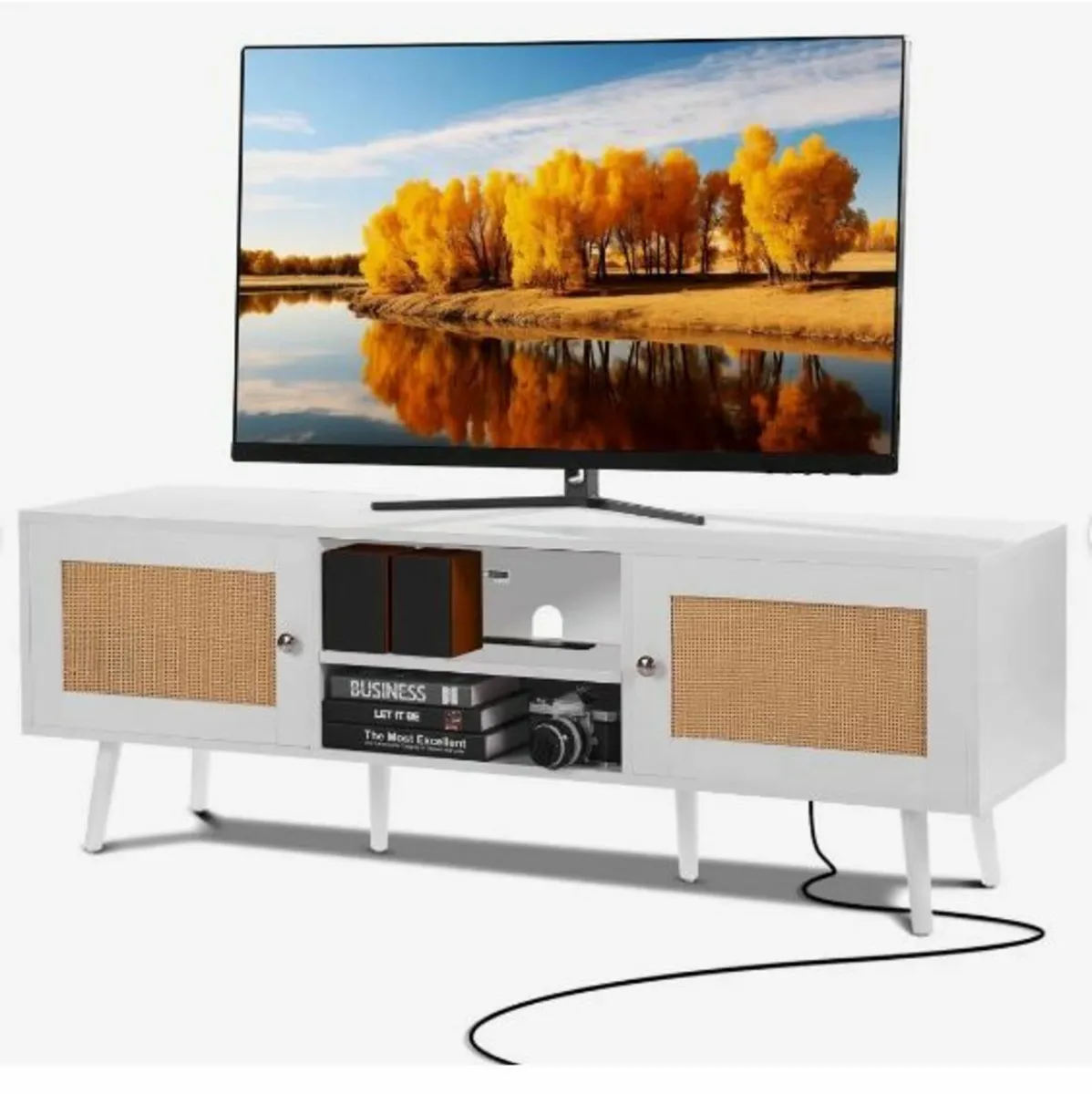 Rattan TV Stand for 65" - Image 1