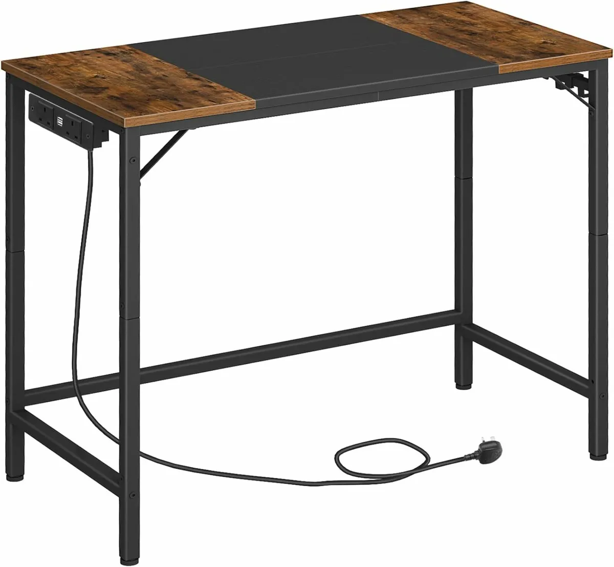 Computer Home Office Gaming Desk 80x40cm Brown - Image 3
