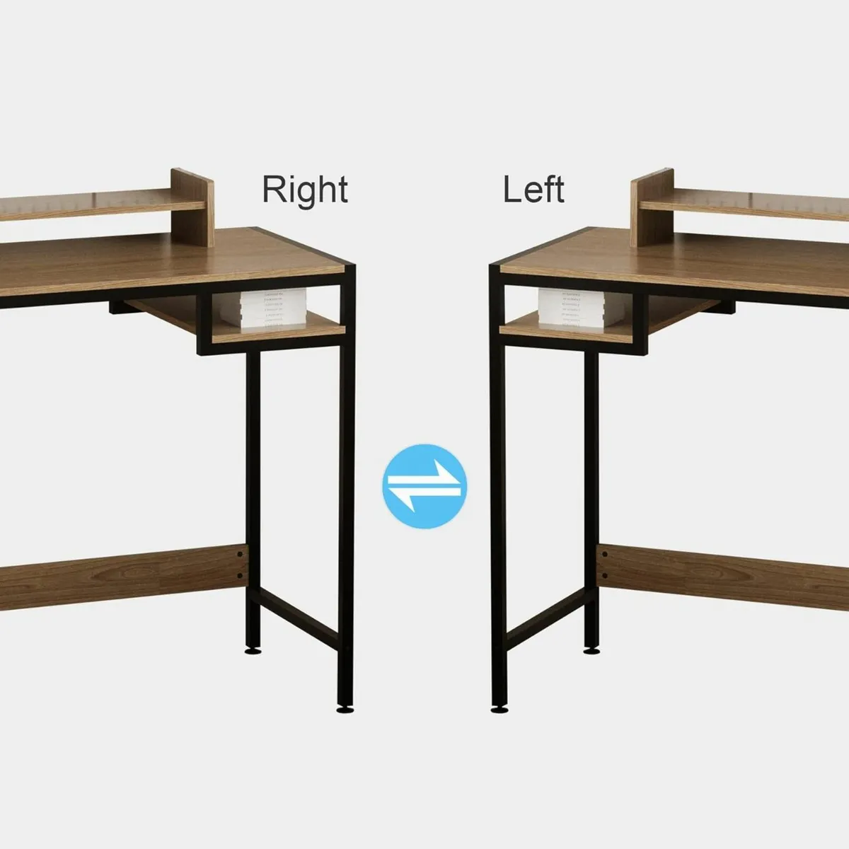 Gaming Computer Desk 80x42cm Office Desk Storage - Image 2