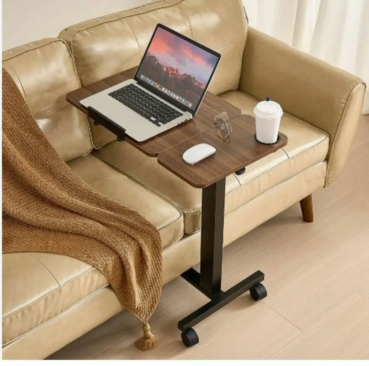 Overbed Table Mobile Bed Side Desk - Image 2