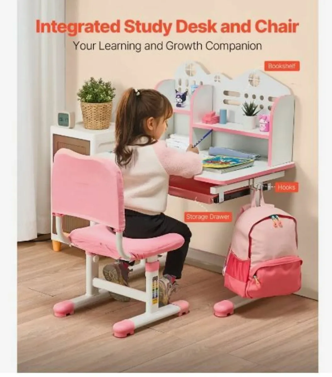 Kids Study Chair and Desk - Image 2