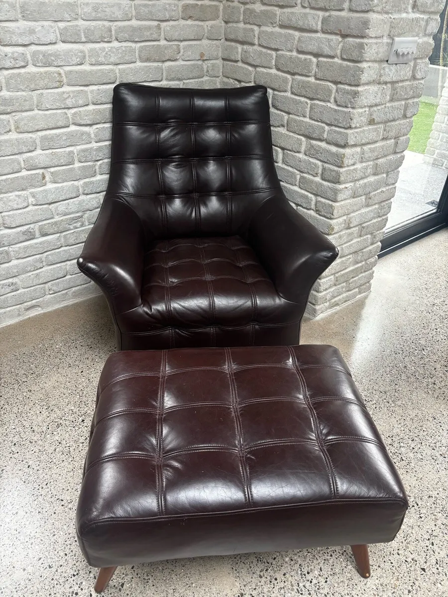EZ Living Gianni Butterscotch Leather Armchair - Image 1
