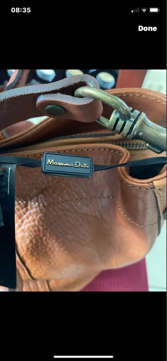 NEW-Massimo Dutti Leather Shoulder/ Handbag - Image 4