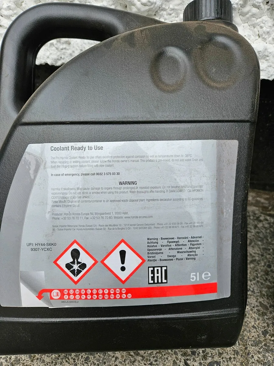 Honda engine coolant 6.5 liters - Image 3