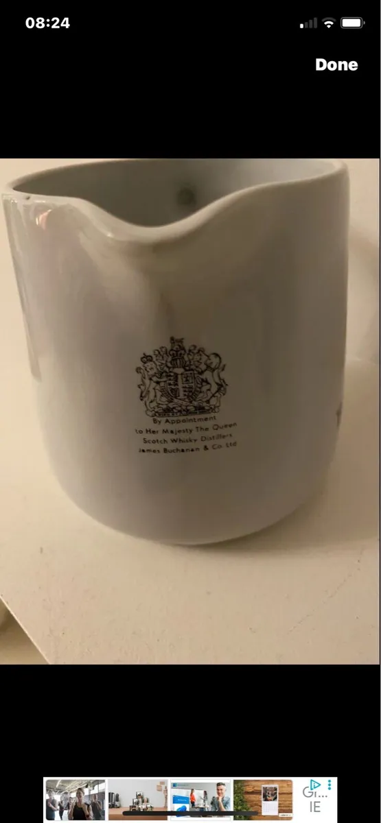 Rare Black & White Water Jug - Image 3