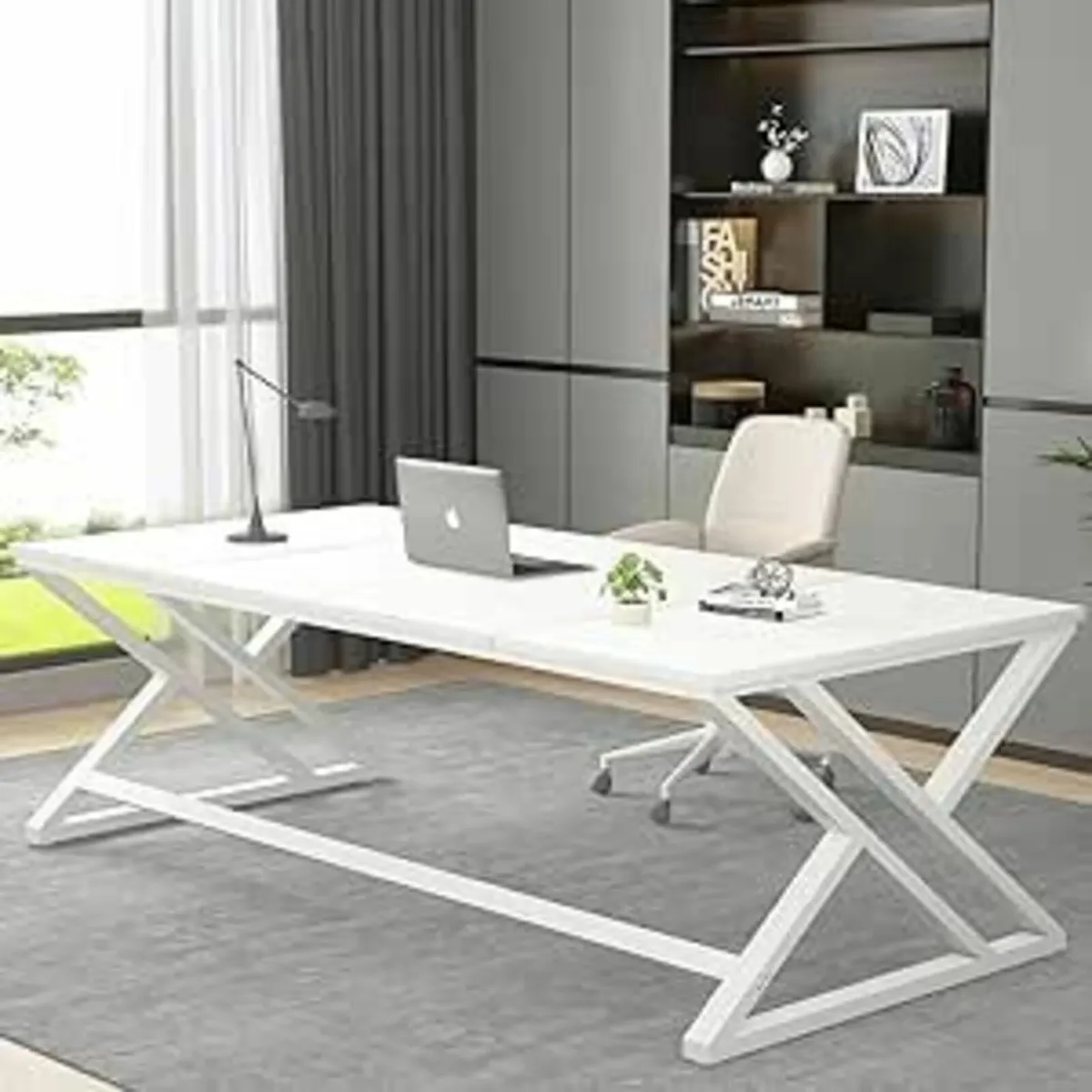 Computer  Office Desk Modern Large Wood 180cm - Image 1