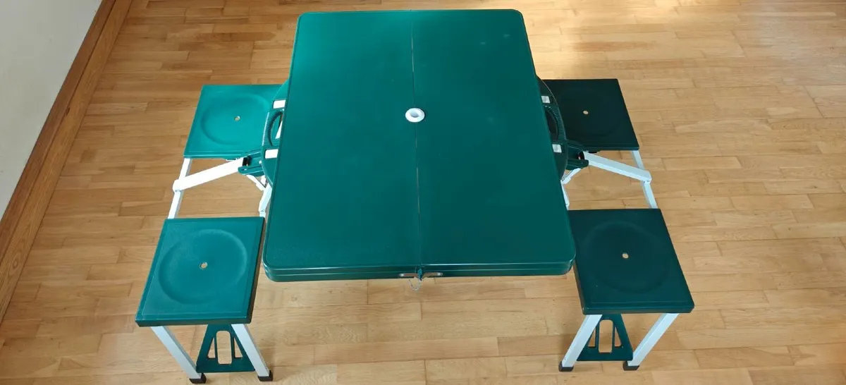 Camping  Folding Table and Chairs Set - Image 1