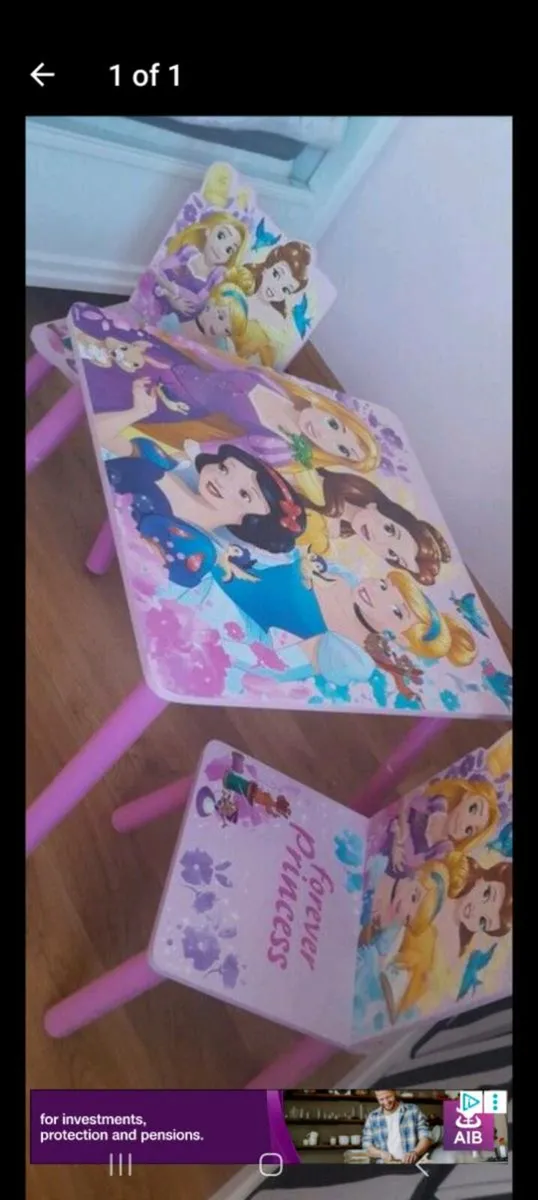 Kids princess table