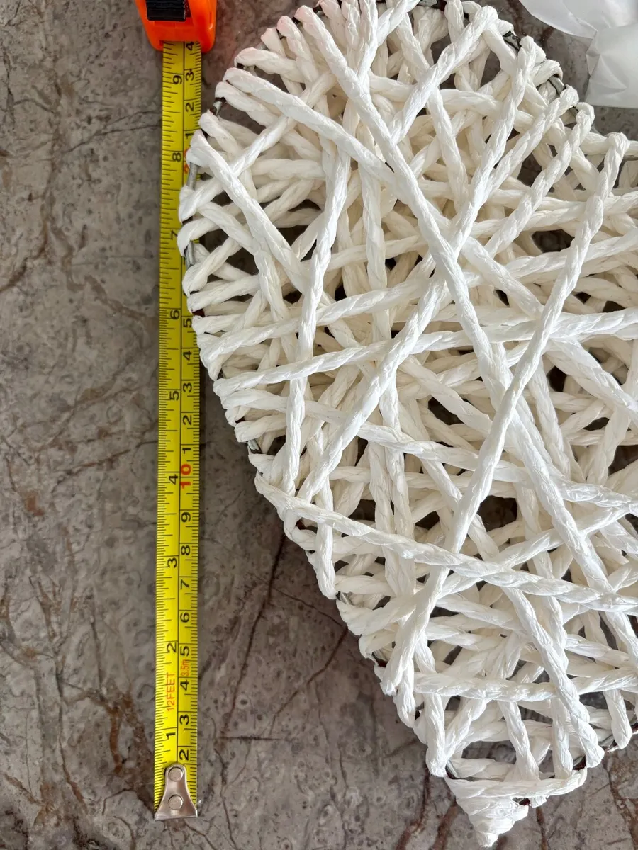 Wedding Decorations- White Wicker Hearts - Image 4