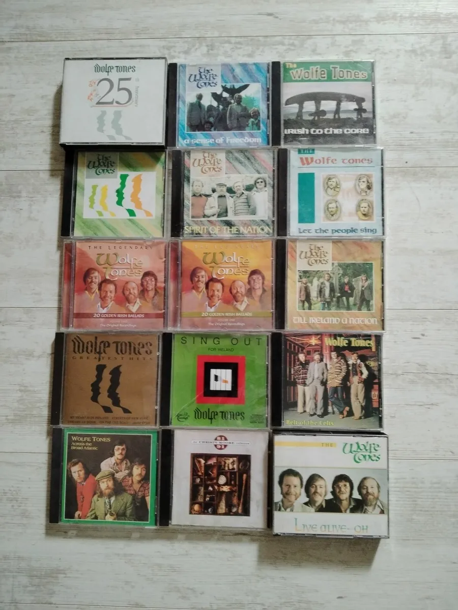 Complete Volume of Wolfe Tones CD's for sale - Image 1
