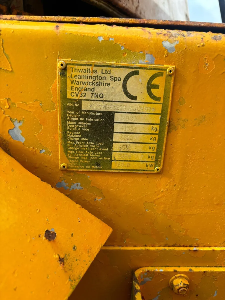 6 tonne thwaites dumper immaculate - Image 4