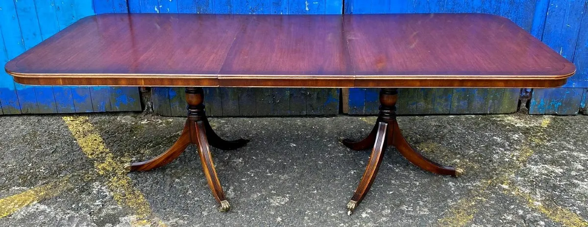 Extending Double Pedestal Dining Table - Image 1