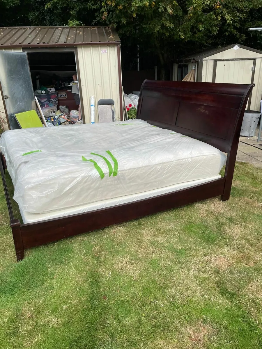 California King Bed plus Mattress - Image 1