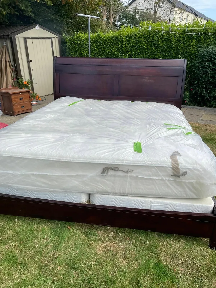 California King Bed plus Mattress - Image 2
