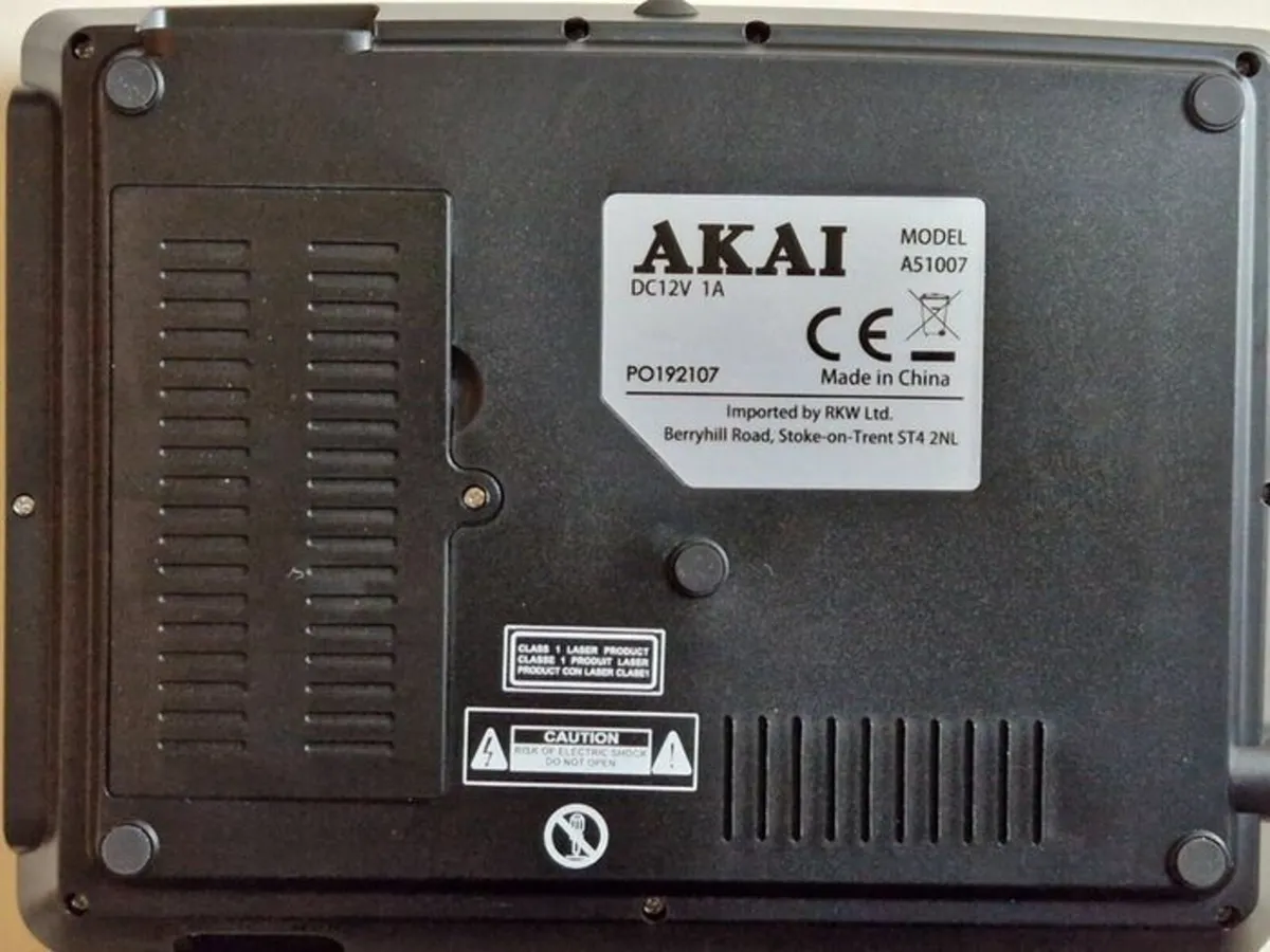 NEW IN BOX, AKAI 7 Inch Portable DVD Player - Image 4