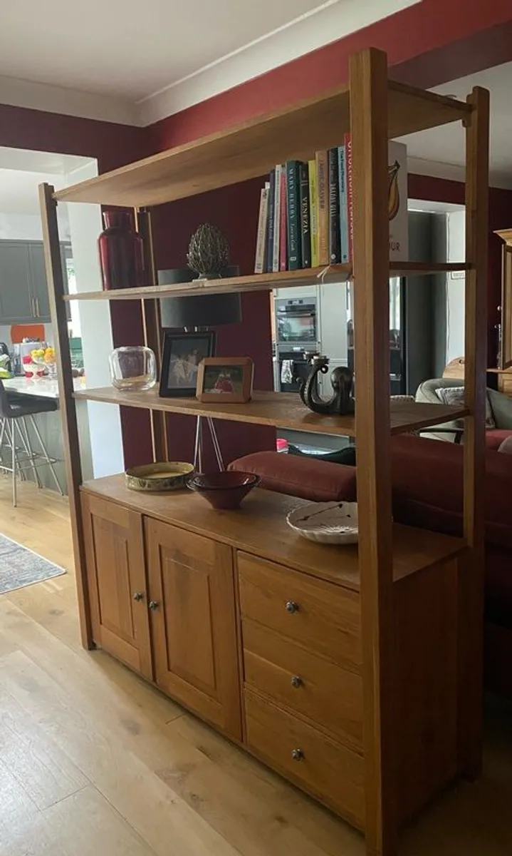 Solid Irish Oak display unit / room-divider - Image 2