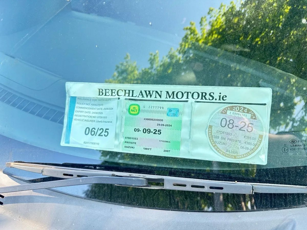 Swift car 2007 ( NCT and Road Tax Valid) - Image 3