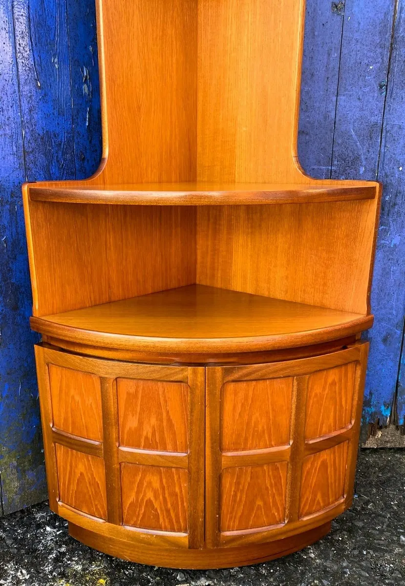 Nathan Teak Corner Cabinets - Image 4