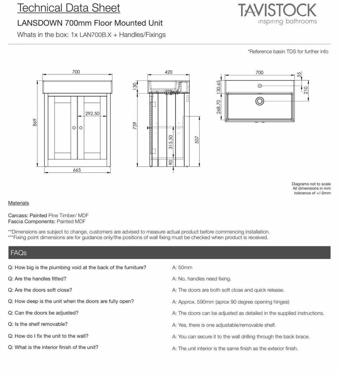 Bathroom vanity unit - Image 2