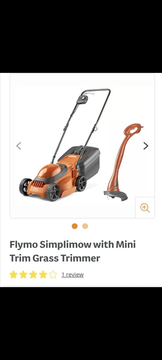 Electric lawnmower & strimmer