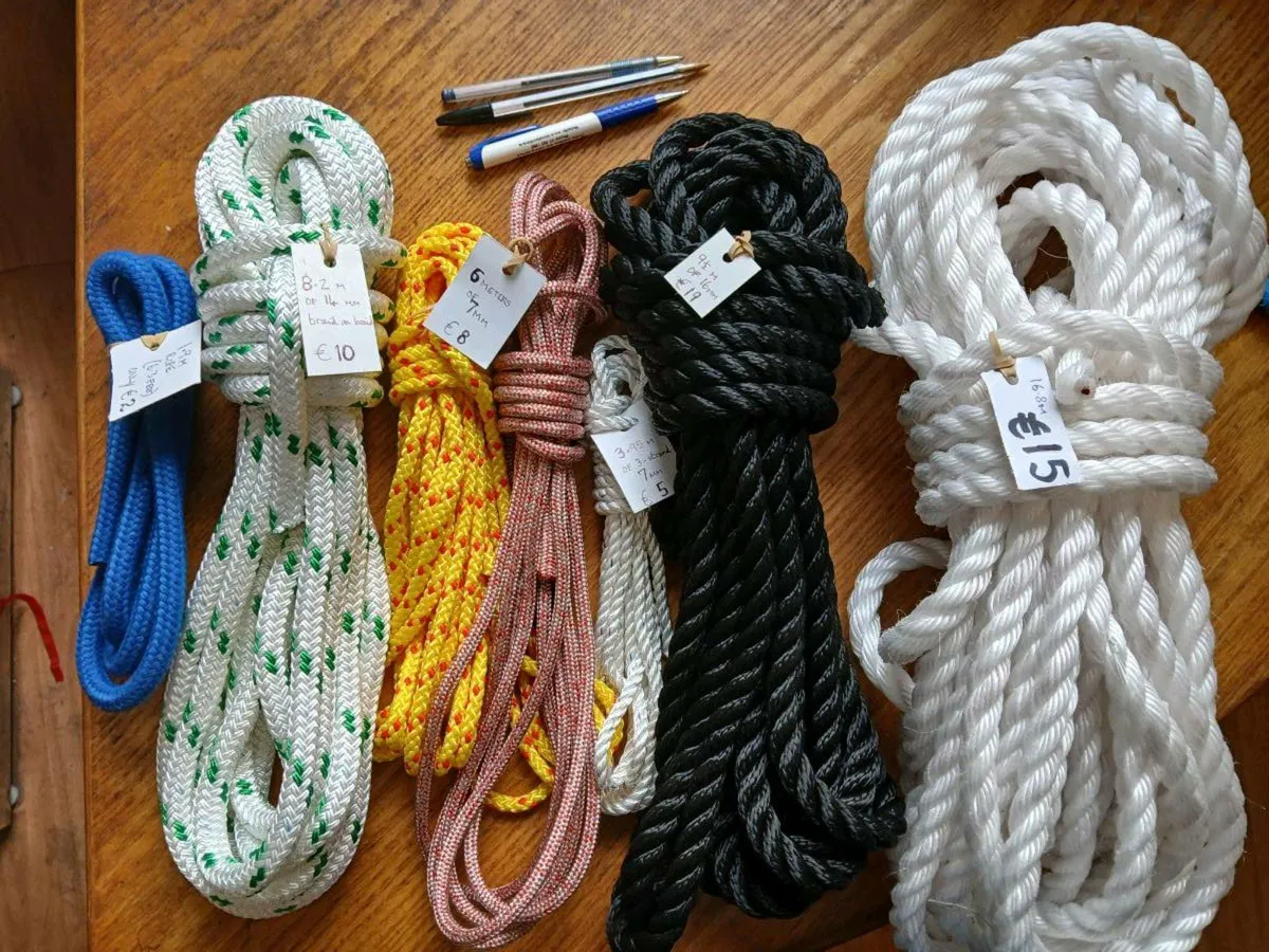 Job lot, 54 mtrs end of marine rope reels,free P+P - Image 1