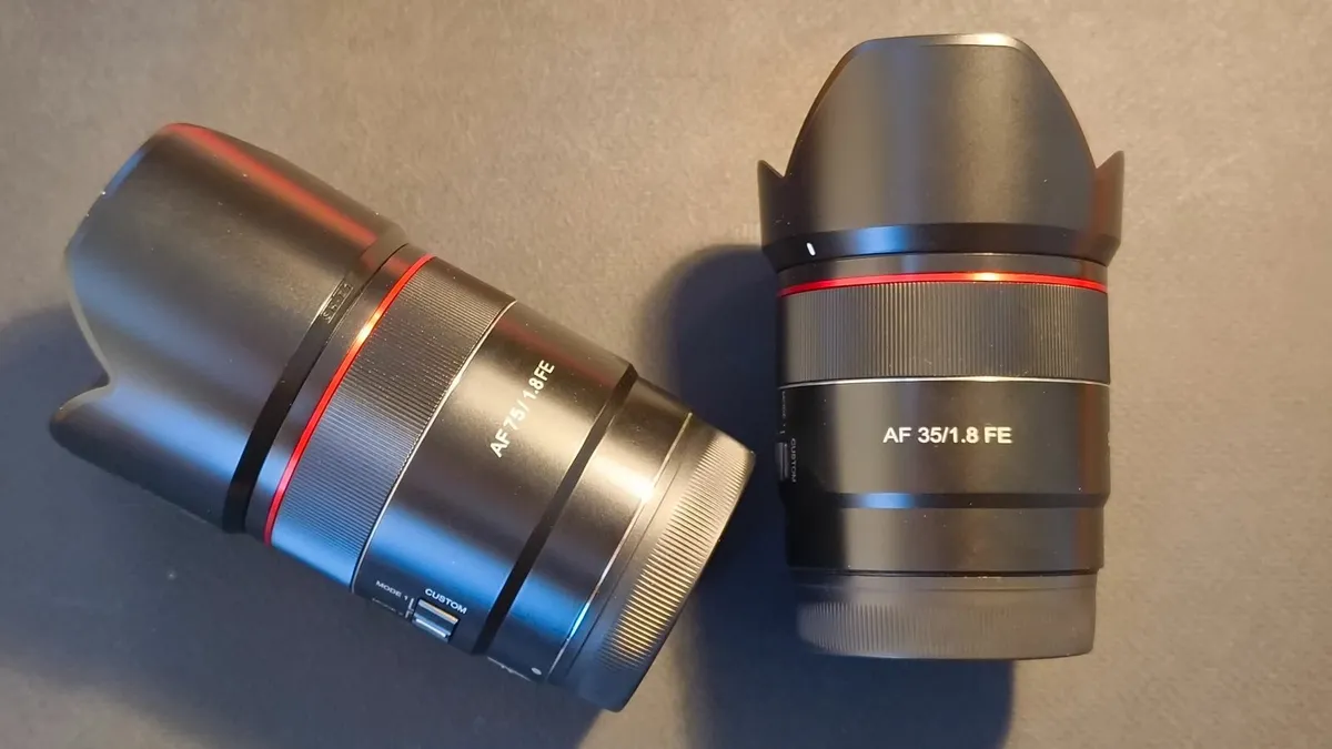 Samyang 35mm and 75mm lenses for Sony FE - Image 1