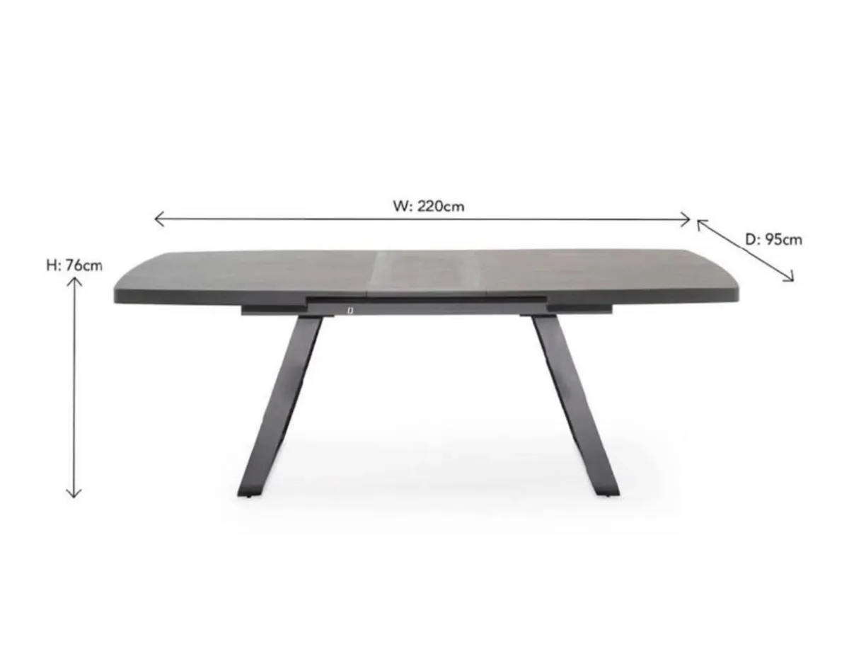 Harvey Norman “Bas” Table & Bench Set – Excellent - Image 1