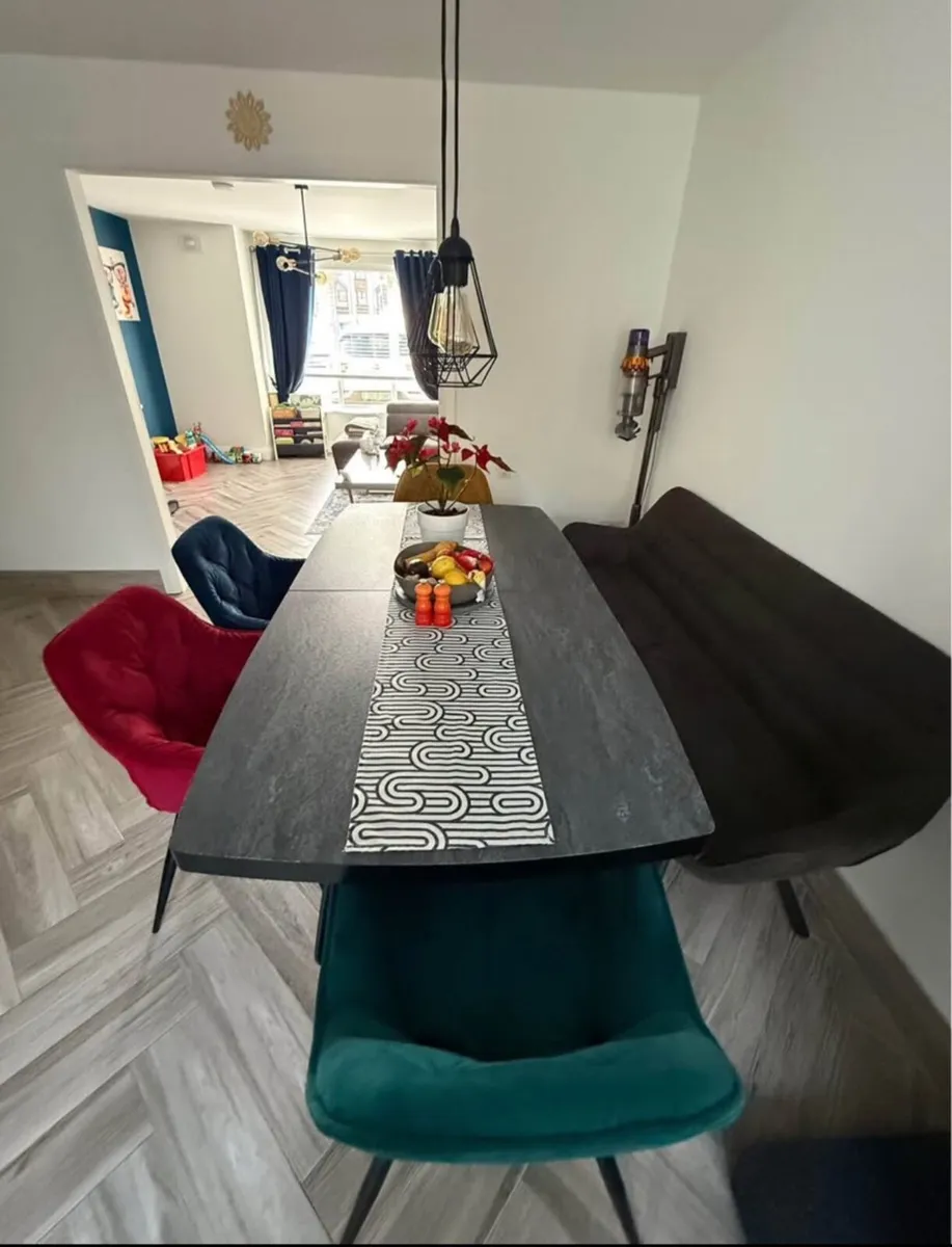 Harvey Norman “Bas” Table & Bench Set – Excellent - Image 3
