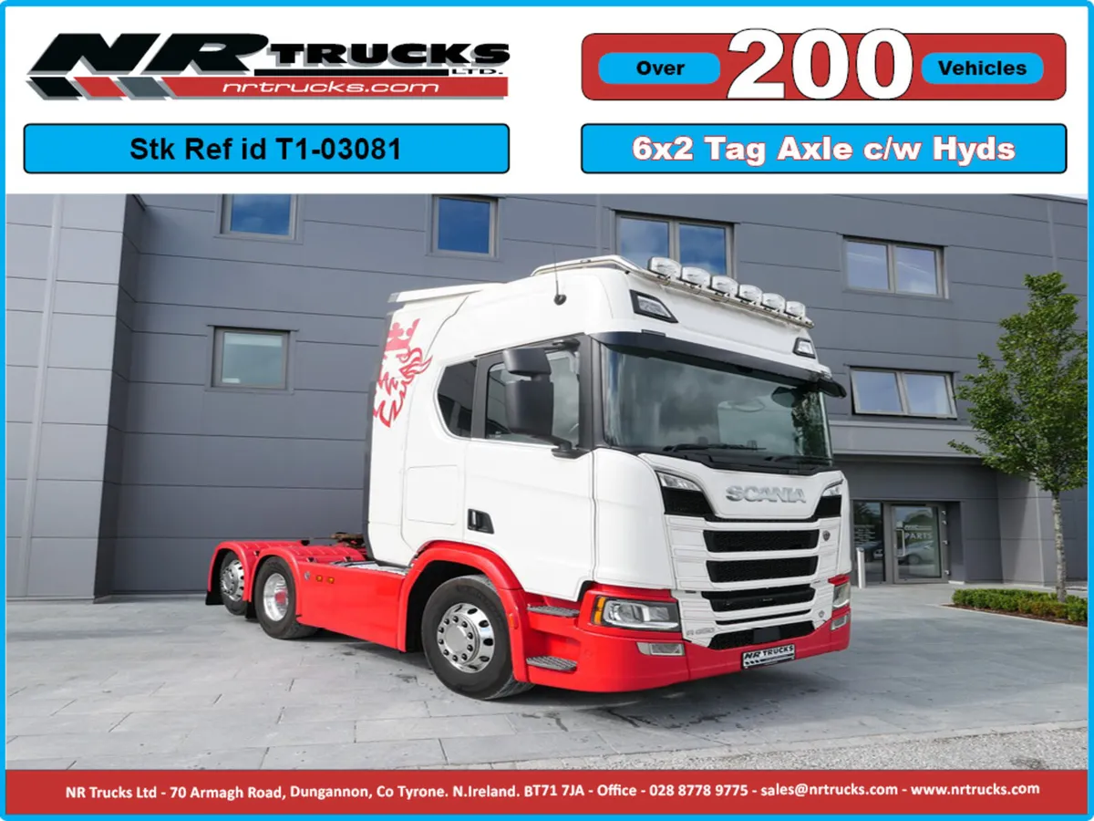 Scania R650 N/G Highline 6x2 Tag Axle Manu Gearbox - Image 1